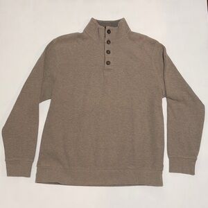 Tasso Elba Light Brown Button Sweater